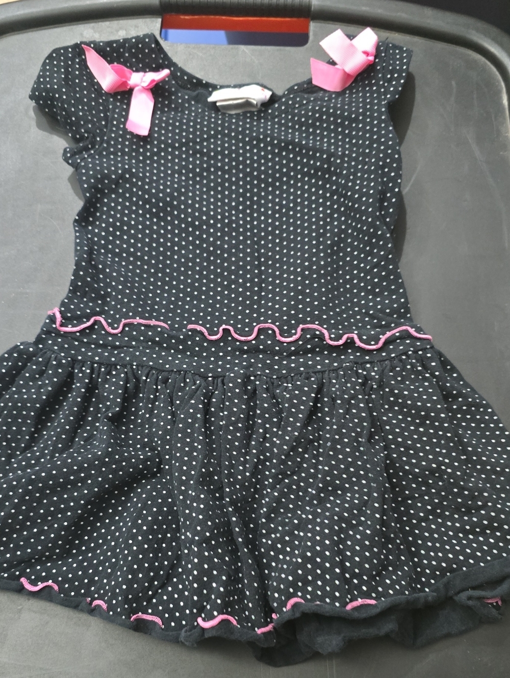 Ashley Ann Girls Y2k Vibe Polka Dot Dress. 4t. GUC